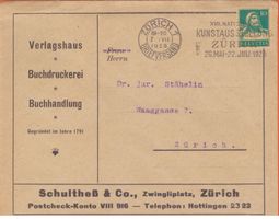 1928 ZÜRICH - WERBEBEDARFSBELEG SCHULTHES & CO - VERLAGSHAUS