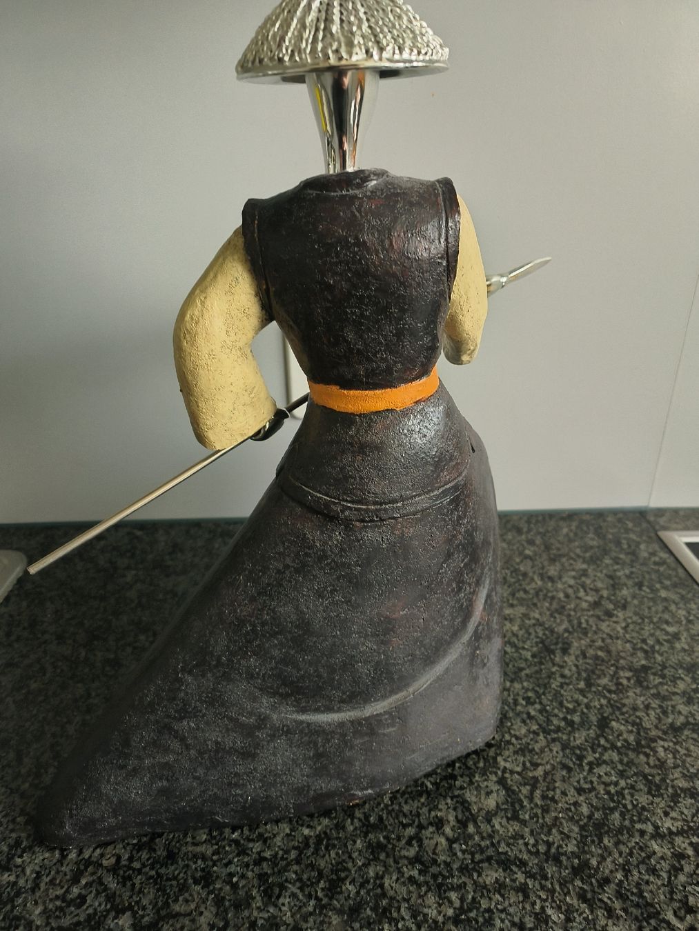 Sculture & Statue: Asiatische Statue Krieger mit Speer Deko – Usato da Emmenbrücke venduto da Marco01334 1