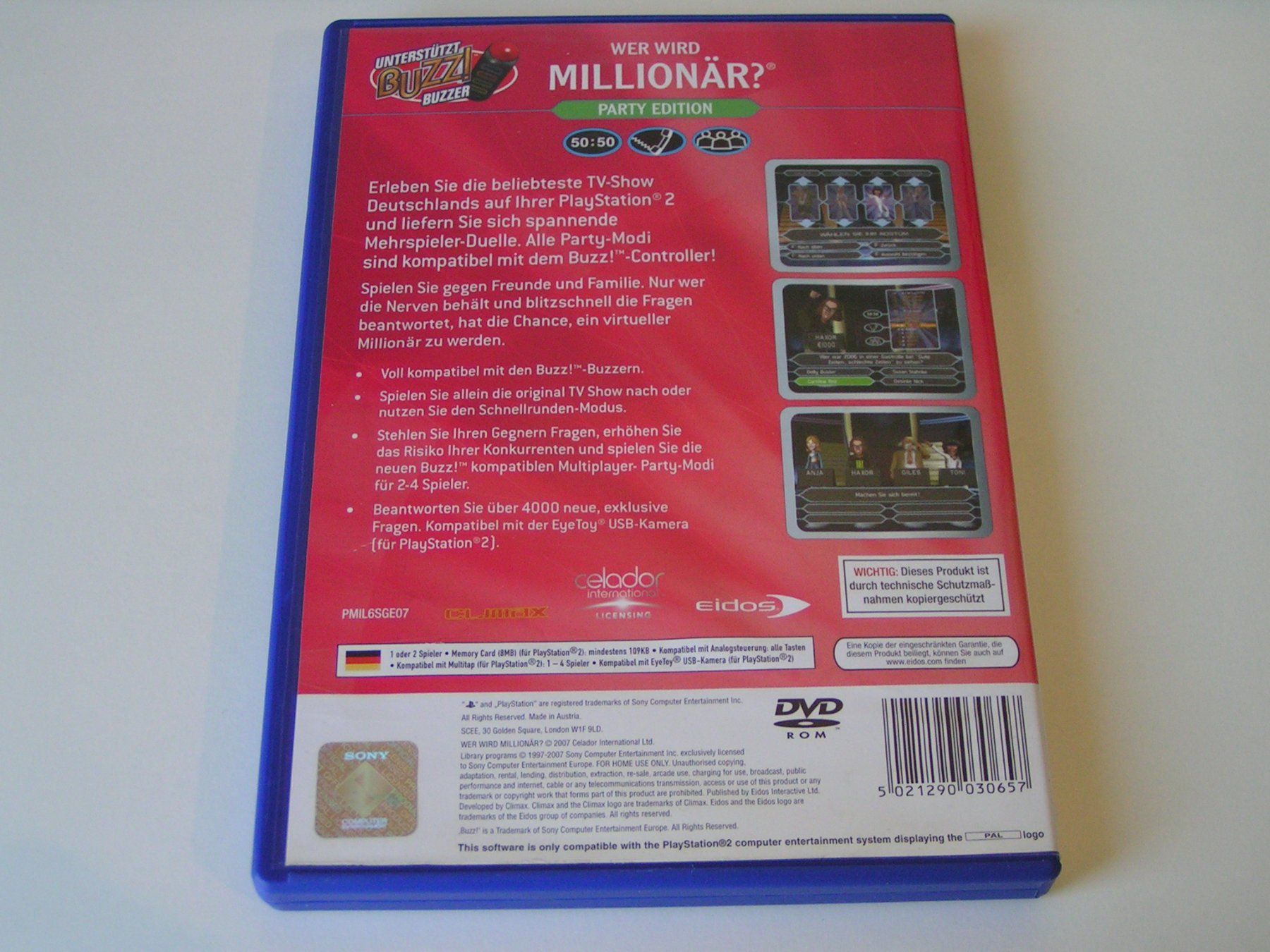 Sony Giochi: Wer wird Millionär - Party Edition - PS2 - Top Zustand! – Usato da Pfungen venduto da Himbogame 2