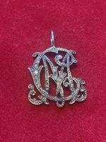 Antiker Monogramm Angänger ,Diamanten l Antik
