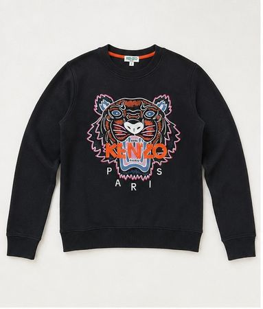 Kenzo Paris Tiger Sweatshirt – Schwarz – Gr. S