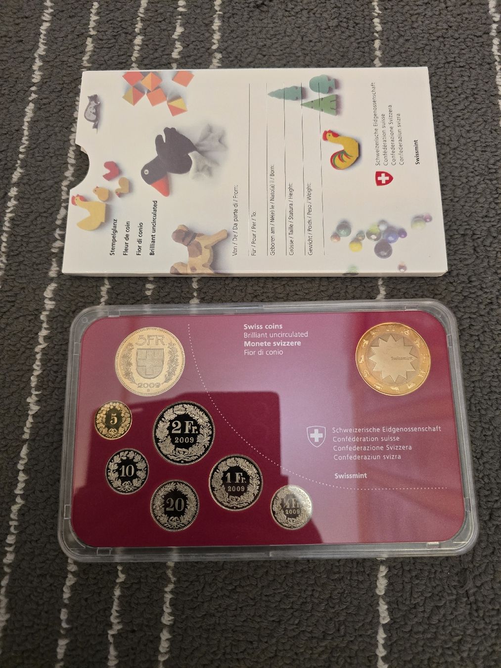 Alle Münzen: Schweizer Babymünzsatz 2009 stgl – Neu und originalverpackt aus Turtmann von SASGRU 1