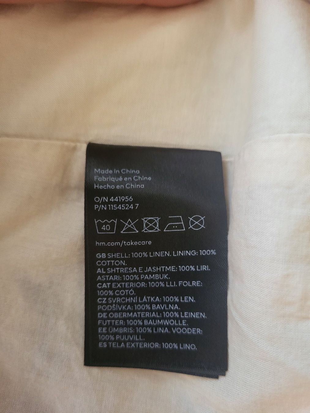 H&M Vestiti: H&M Leinen Maxikleid mit Puffärmeln gr. XL – Usato da Boswil venduto da i12i 4