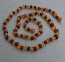♥ KUGEL KETTE / Baltischer Bernstein / UNISEX ♥