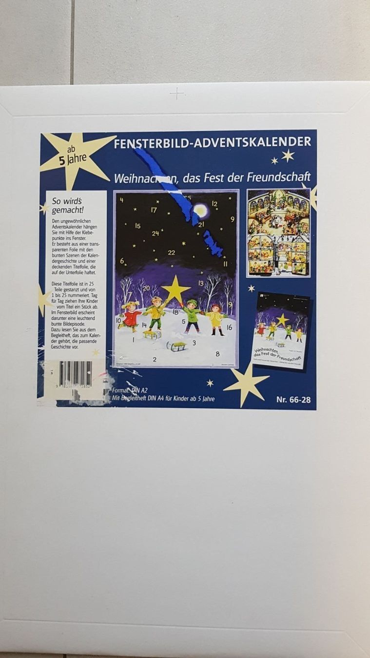 Kalender: Fensterbilder Adventskalender Erzählbuch – Neu und originalverpackt aus Spiegel b. Bern von Gudi8