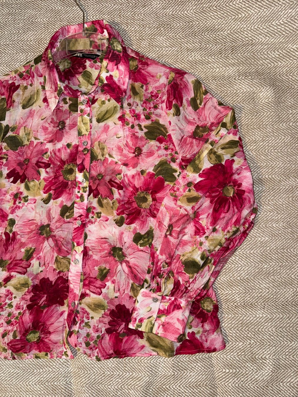 Zara Camicette: Zara Floral Rosa Bluse – Usato da Zofingen venduto da zac_spc2 3