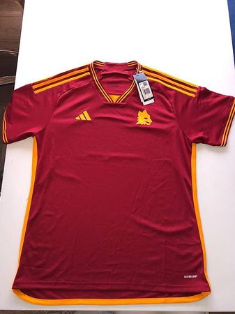 As Roma Adidas Fussballtrikot 23/24 Gr.L Neu