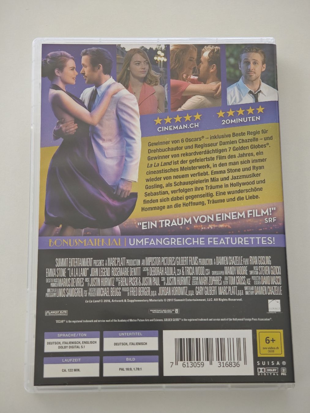 Tutti i DVDs: La La Land DVD - Ryan Gosling, Emma Stone – Usato da Stetten AG venduto da hub_l9nb 1