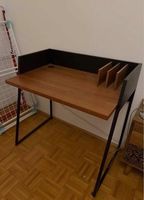 Schreibtisch Volga von TemaHome  Walnuss/Schwarz