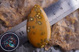 Ozean Achat Gelb    Cabochon    –Edelsteinstube Rausverkauf