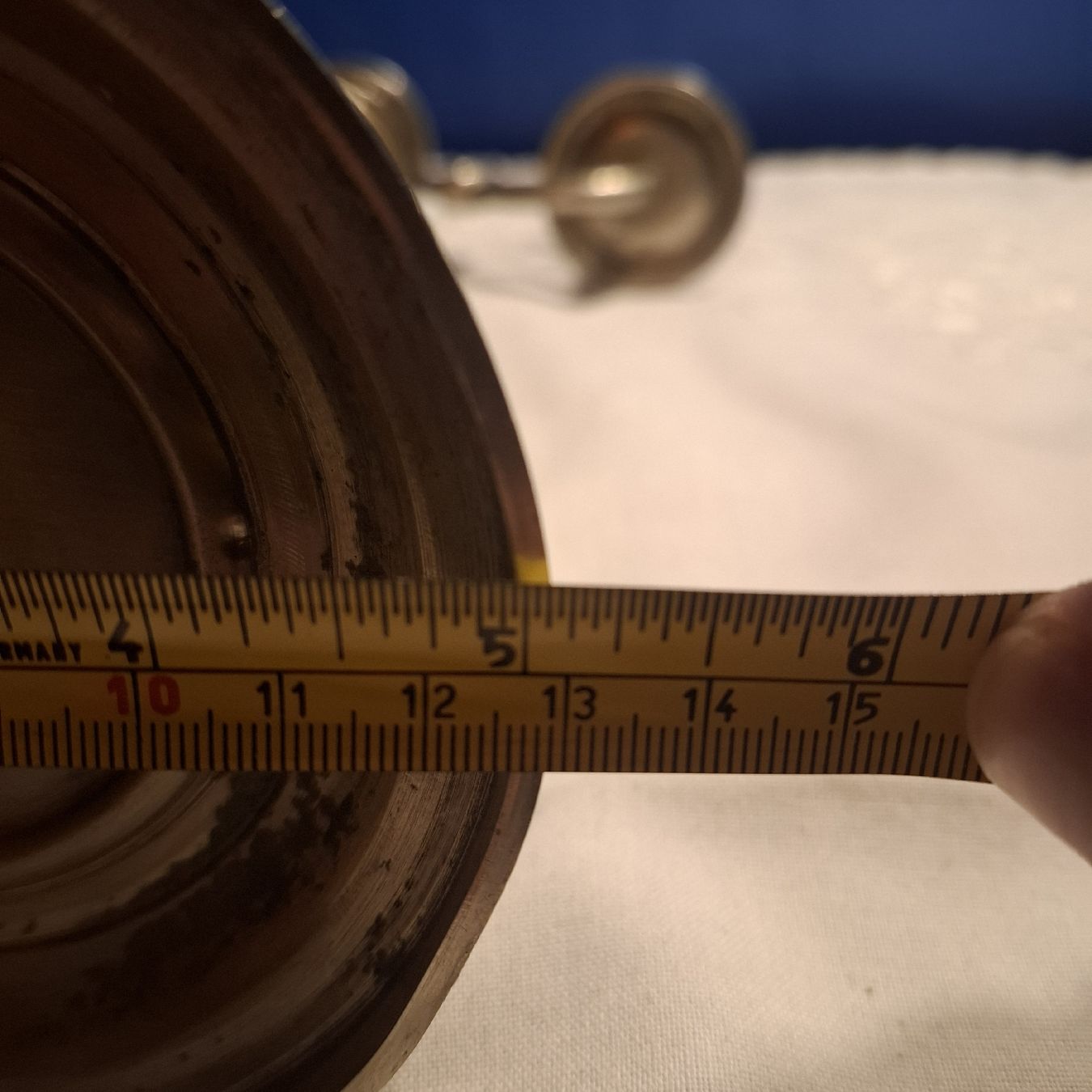 Portacandele: 3 Facher Kerzenhalter Messing – Usato da Nürensdorf venduto da DANG3REUX 6