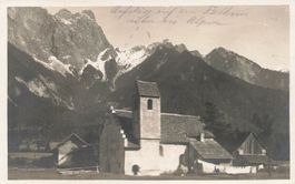 Blick alpe St. Steigkirche di St. Luzisteig