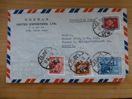 Taiwan-China, Briefbeleg nach Österreich 1958