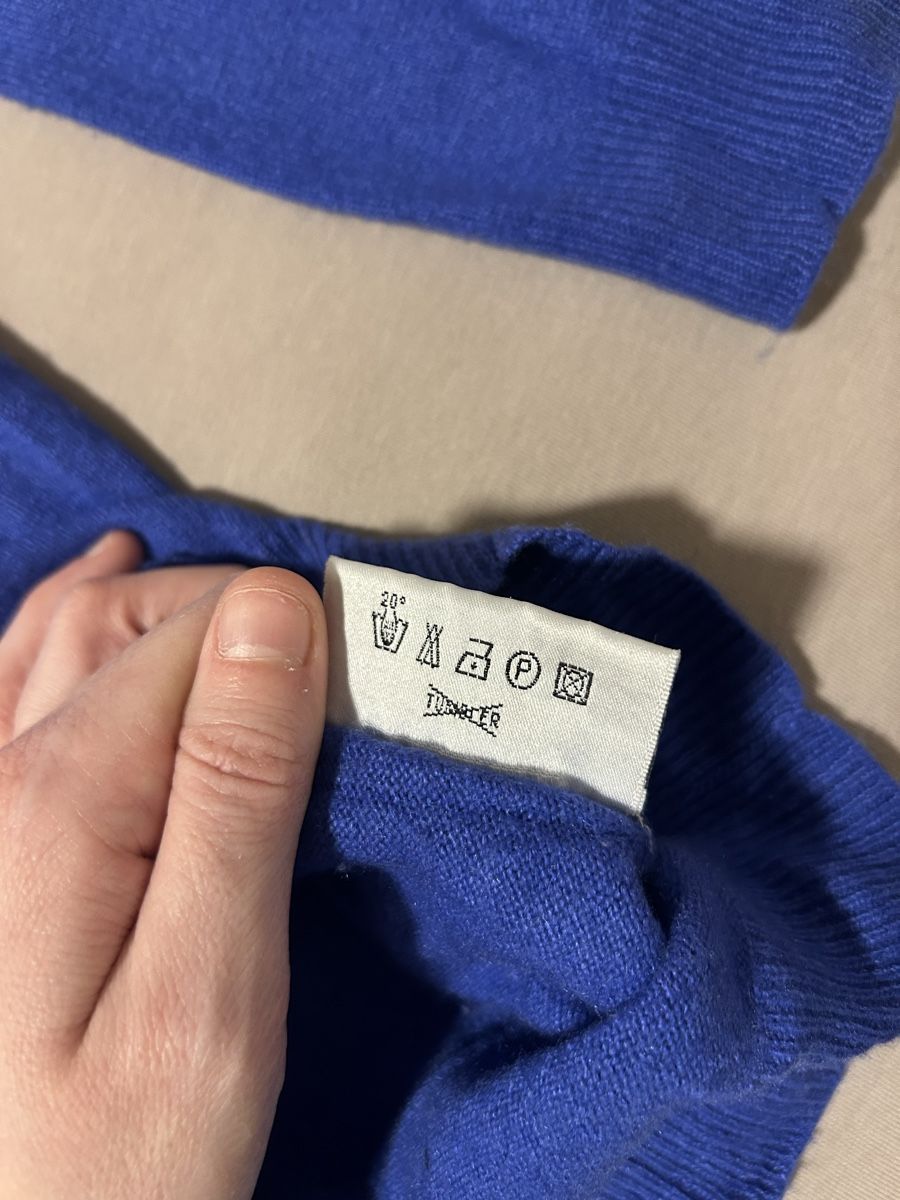 Maglioni & Felpe: Pull en cachemire et soie Sergio, bleu cobalt,hiver! – Usato da Morges venduto da cat_6cm9 7