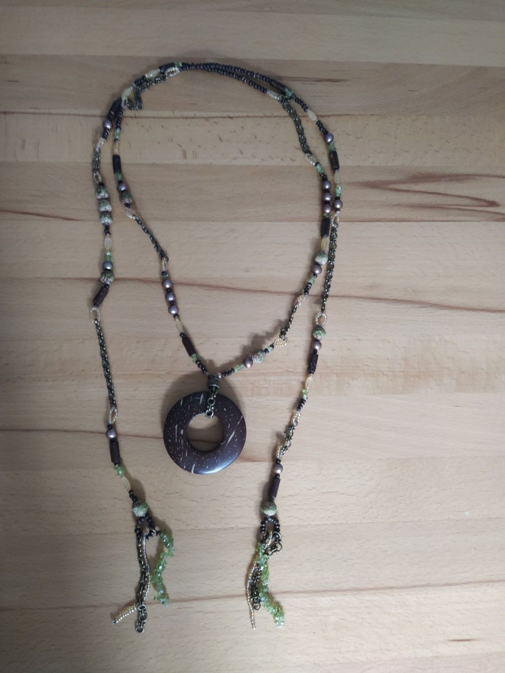 Catenine: Perlen Halskette mit Amulett von Nature, NEU – Nuovo (secondo la descrizione) da Chur venduto da Ronja777 2
