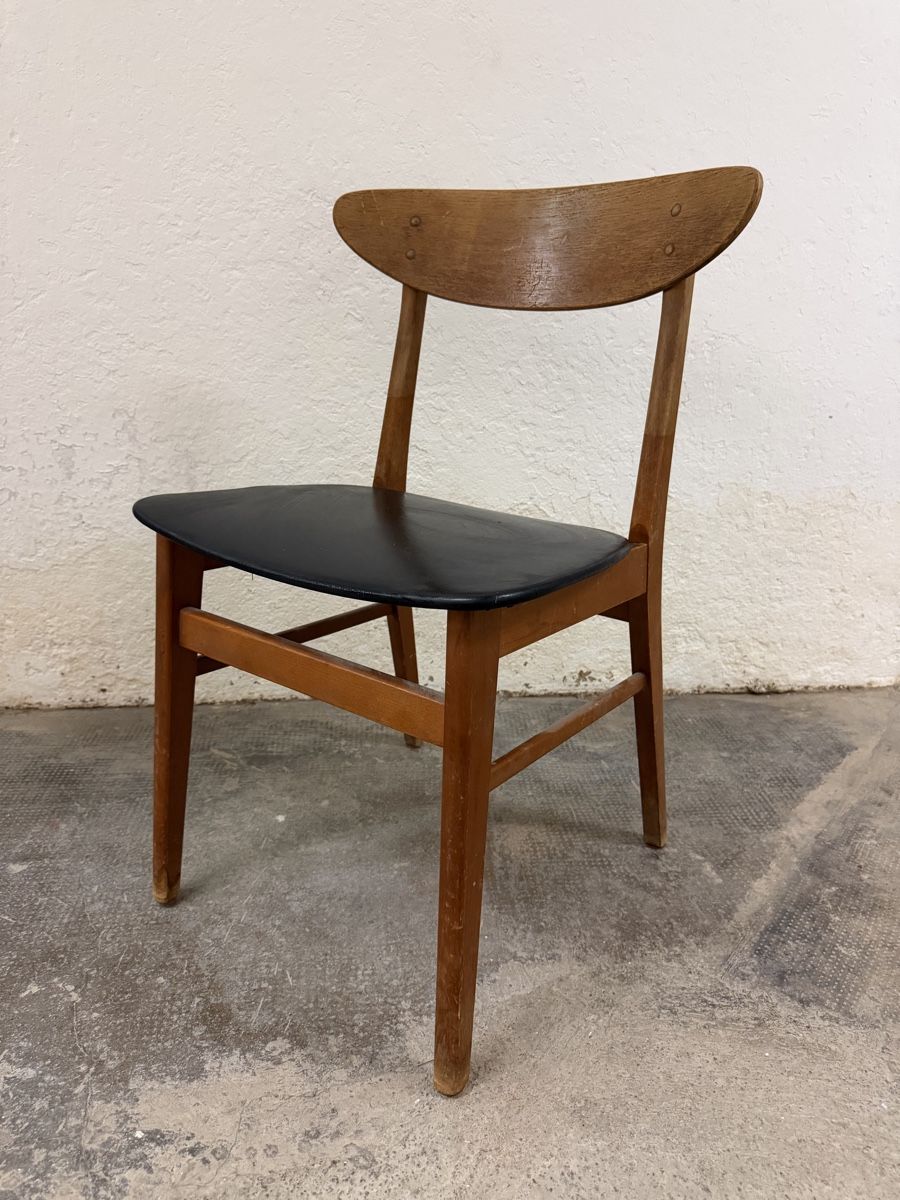 Sedie: 4 x chaises de salle à manger - Farstrup - 1968 – Usato da Echandens venduto da Hobbesmeow