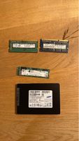 2x SSD und RAM Speicher Module gebraucht