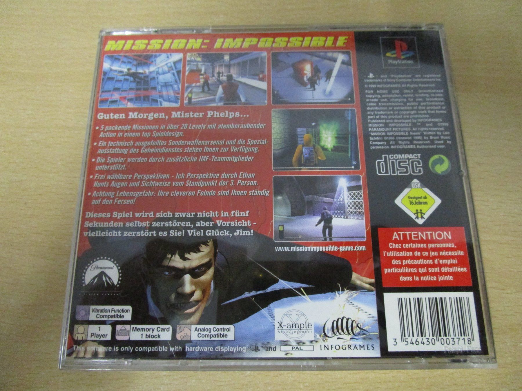 Sony Giochi: Mission Impossible Playstation 1 PSX PS One PS1 – Usato da Goldau venduto da agestuffer 1