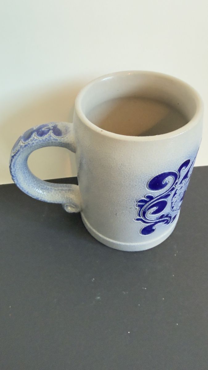 Caraffe: Bier Krug, blau/grau, Westerwald, vintage, Top – Usato da Widnau venduto da kustercarmen 4