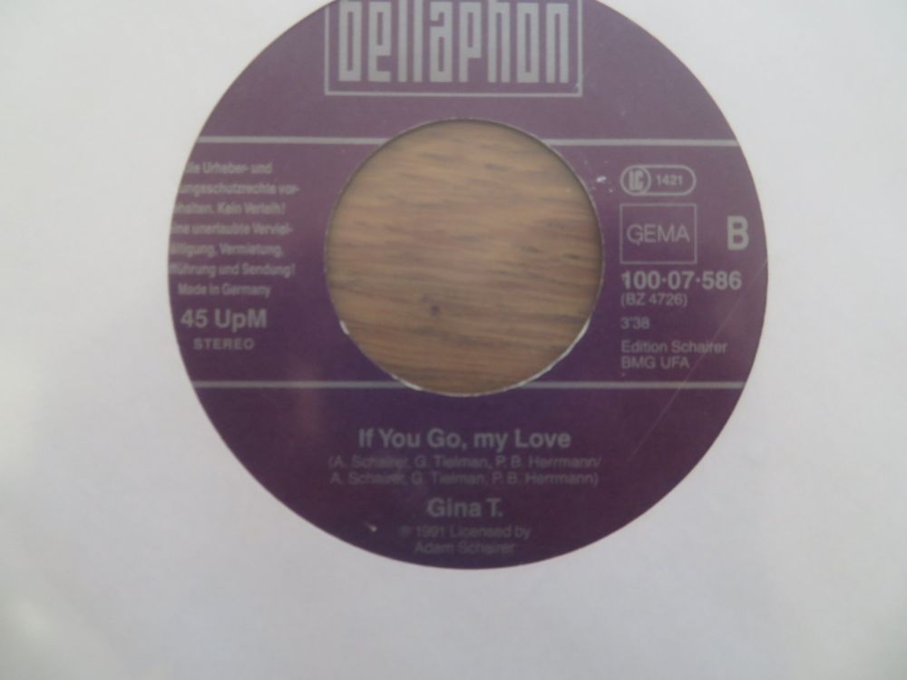 Gina T You Really Got Me / If You Go My Love Single (Neu (gemäss