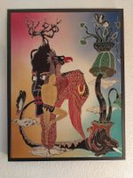 Batik Bild FERY Fabelwesen Phönix