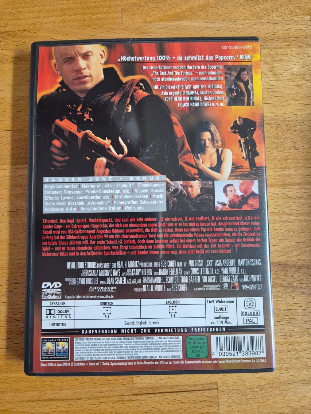 Tutti i DVDs: DVD Triple X mit Vin Diesel – Usato da Solothurn venduto da Daniel_SO 1