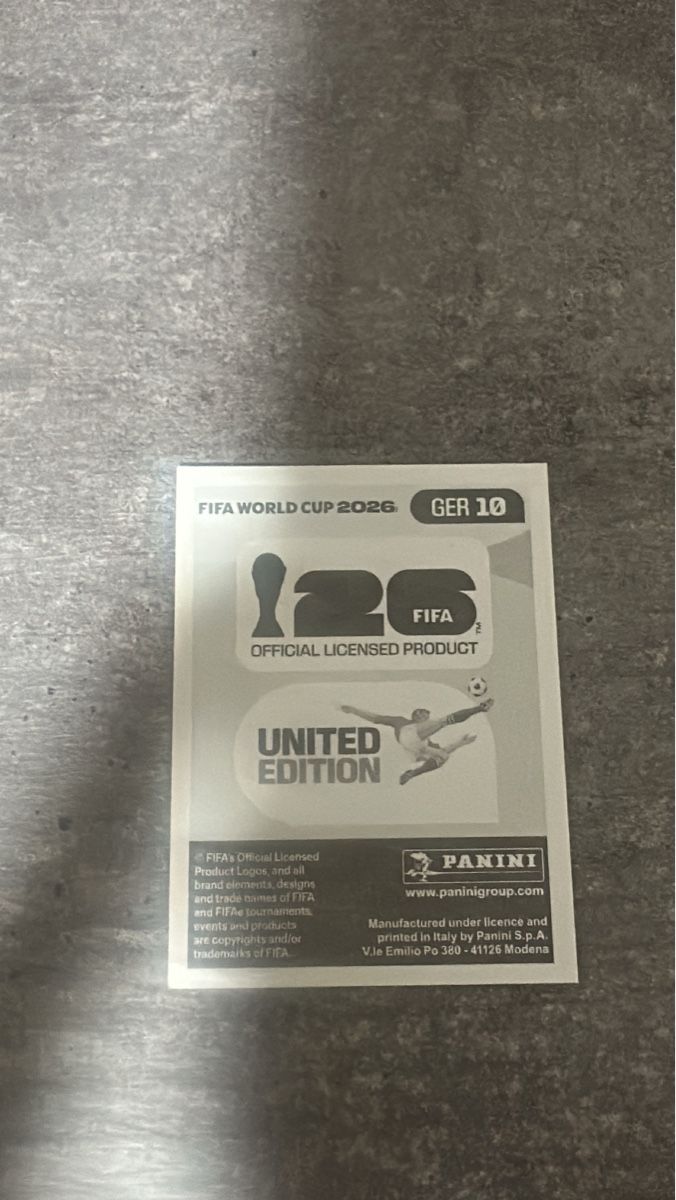 Panini Cartes à collectionner: GER 10 , FIFA WORLD CUP 2026 PANINI  – Neuf (Voir description) à Frauenfeld par 1PegPeg1 1