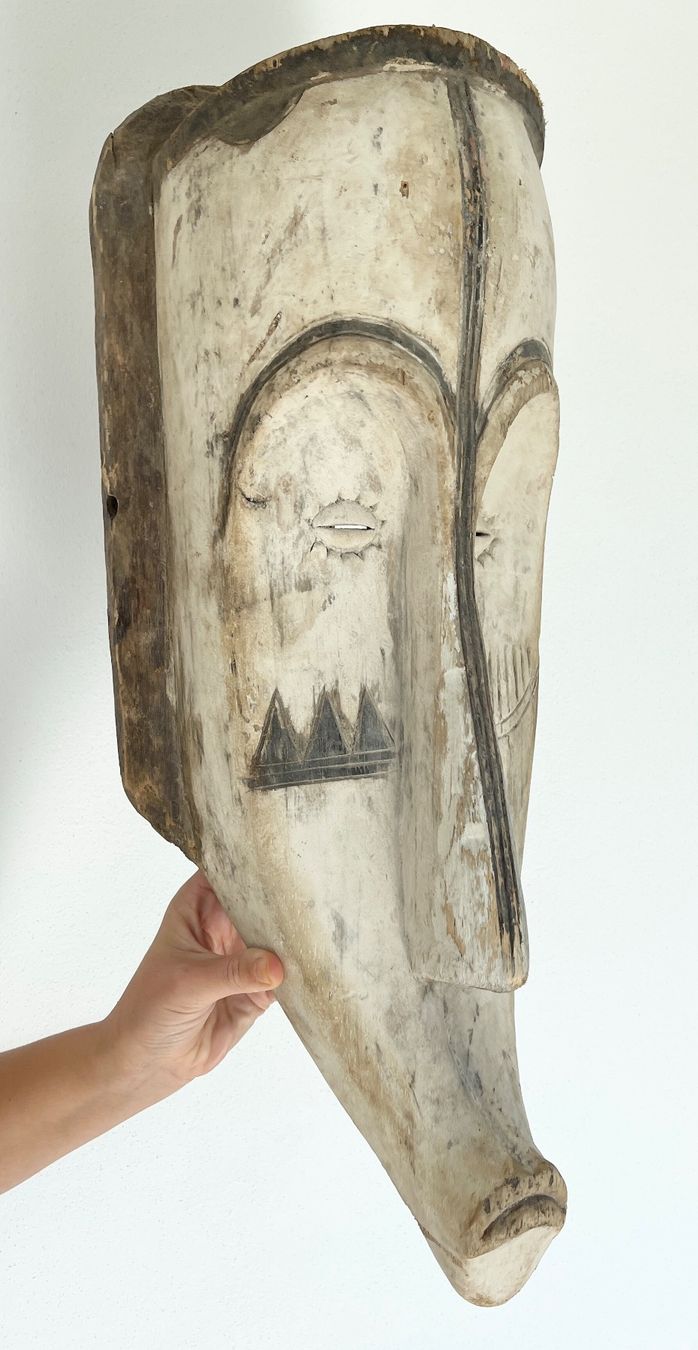Skulpturen & Statuen: XXL alte Fang Maske Gabun Höhe 63 cm Top Stück – Gebraucht aus Rüthi (Rheintal) von Kunsthaus777 5