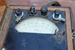 Antikes Ohm Meter, Verstellwiederstand, Messgerät