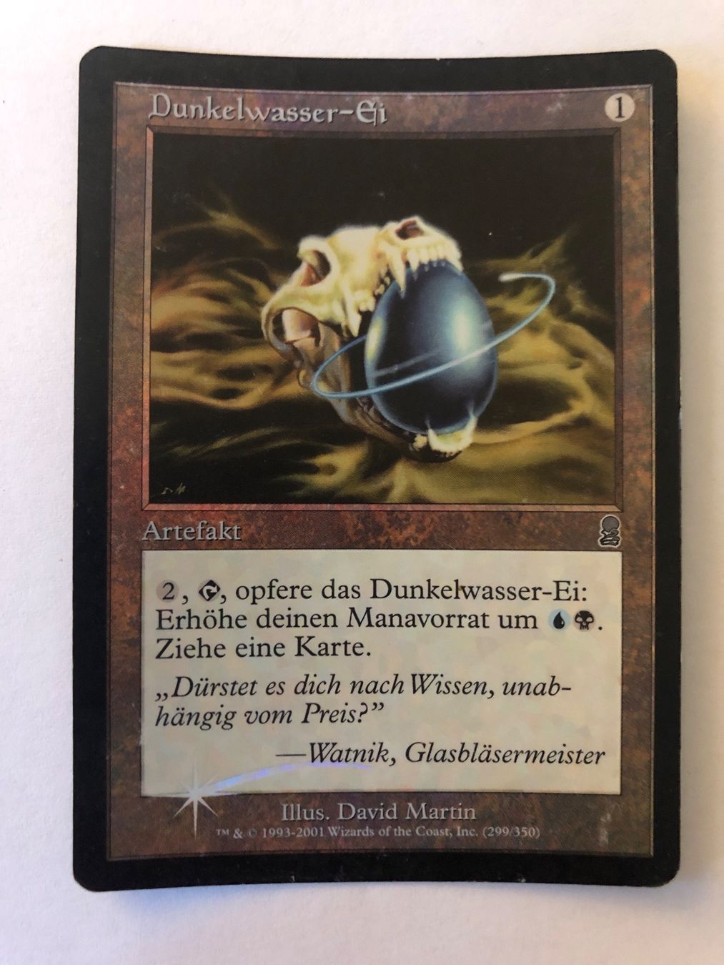 Magic The Gathering Carte collezionabili: MTG - Dunkelwasser Ei FOIL – Usato da Basel venduto da Melchior5