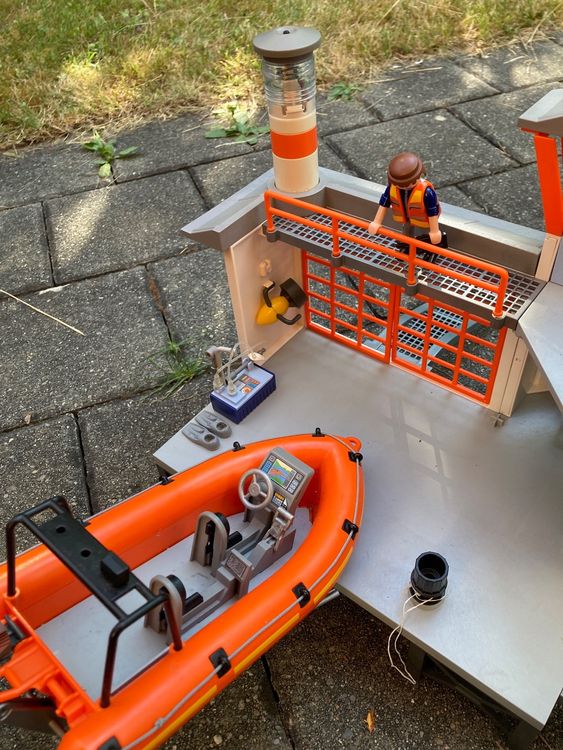 Playmobil 5539 – Poste De Sauvetage Complet, Occasion, Jouet Rétro