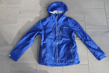 Ski-/Snowboard Jacke, mit Kapuze, Marmot, Grösse M, blau,