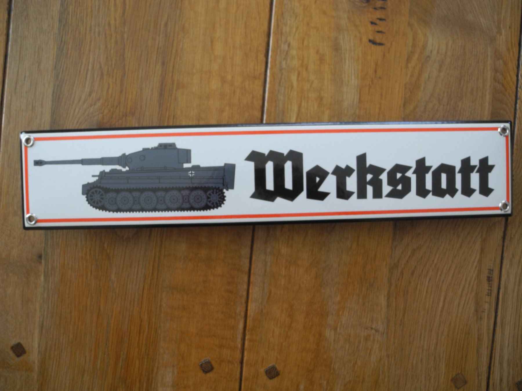Schilder: MILITÄR /PANZERWERKSTATT EMAILSCHILD – Neu (gemäss Beschreibung) aus Reinach AG von Huckleberrysix 3