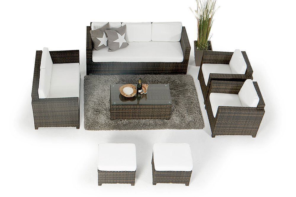 Viplounge Sofas: Rattan Loungeset mit dicken Sitzpolster – Neu und originalverpackt aus Uznach von viplounge 7