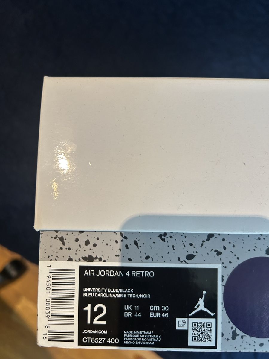 Jordan Scarpe da uomo: Jordan 4 university blue – Usato da Lausanne venduto da regulaandjames 2