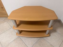 Eck-TV-Möbel / HiFi-Rack mit 3 Ablagen