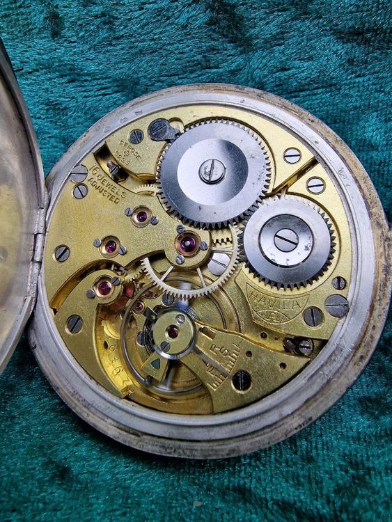 seltene HAVILA WATCH Co SA, Tula Silber Taschenuhr