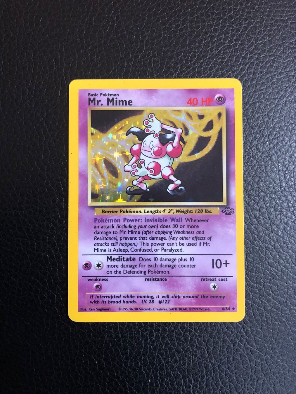 Pokémon Sammelbilder & Trading cards: Jungle Mr. Mime Holo 6/64 Ab 1 – Gebraucht aus Paradiso von
