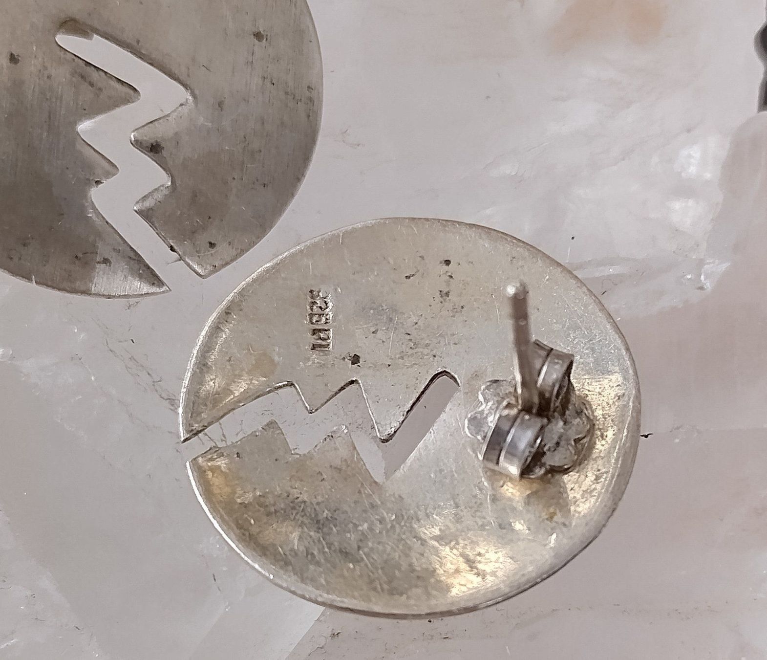 Orecchini pendenti & Orecchini a lobo: MODERNE RUNDE OHRRINGE 925 SILBER – Usato da Romanshorn venduto da BoutiqueA 2