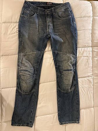 Jeans Moto in Kevlar con ginocchiere estraibili