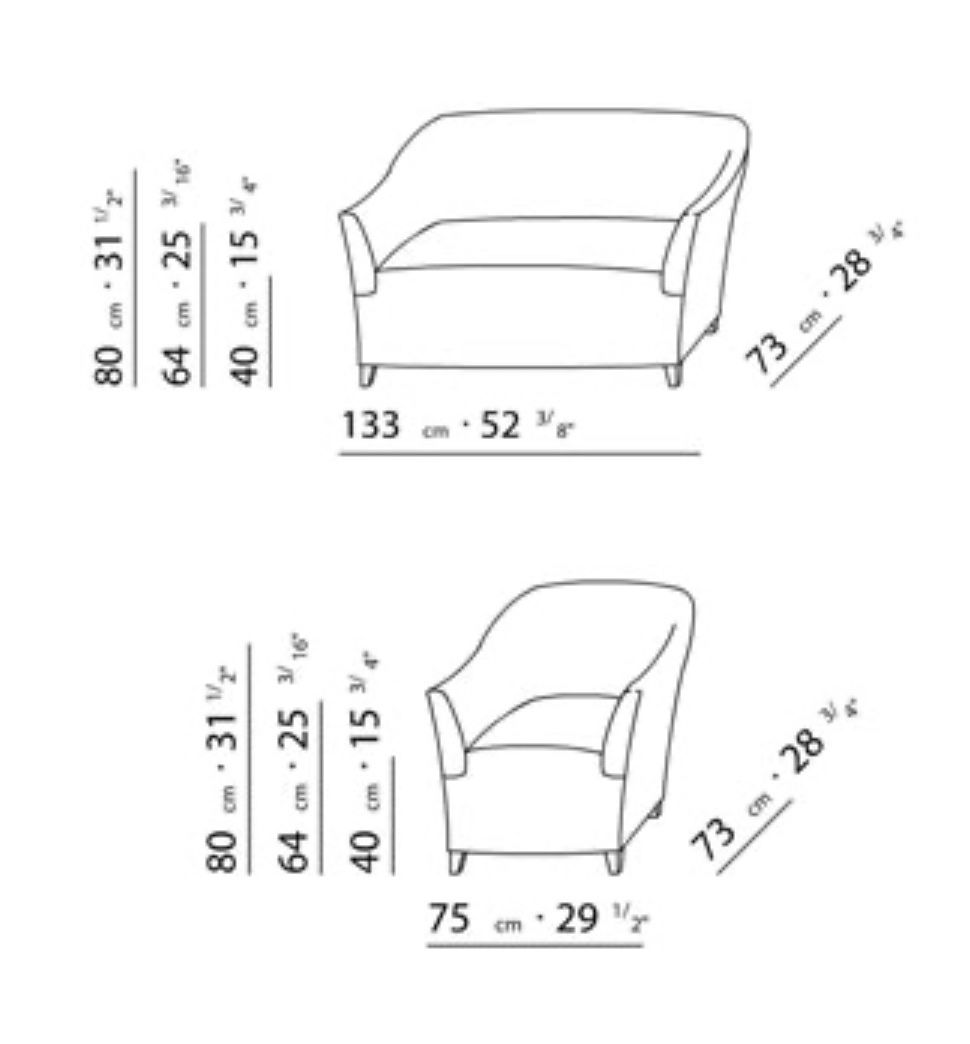 Flexform Fauteuils: Flexform Doralice Sofa und zwei Sessel – D'occasion à Basel par eucalyptica 5