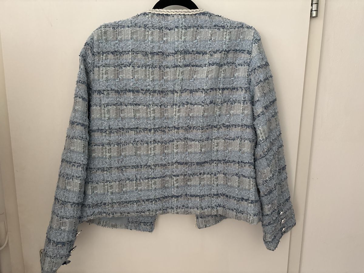 Giacche: Discoverer Dncy  hellblau Tweed Blazer – Usato da Flims Dorf venduto da chauy 1