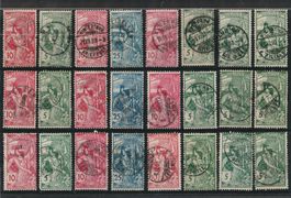 sauberes Lot Weltpostverein UPU 1900, gestempelt