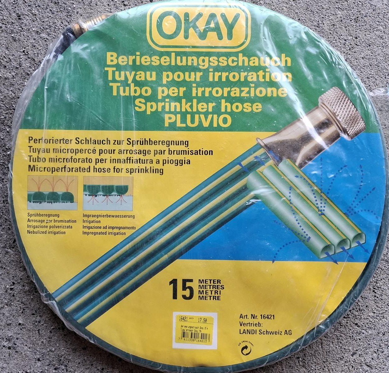 Tubi & Tubi flessibili: Gartenschlauch perforiert 15 Meter – Nuovo e nell'imballaggio originale da Hergiswil NW venduto da buiz26