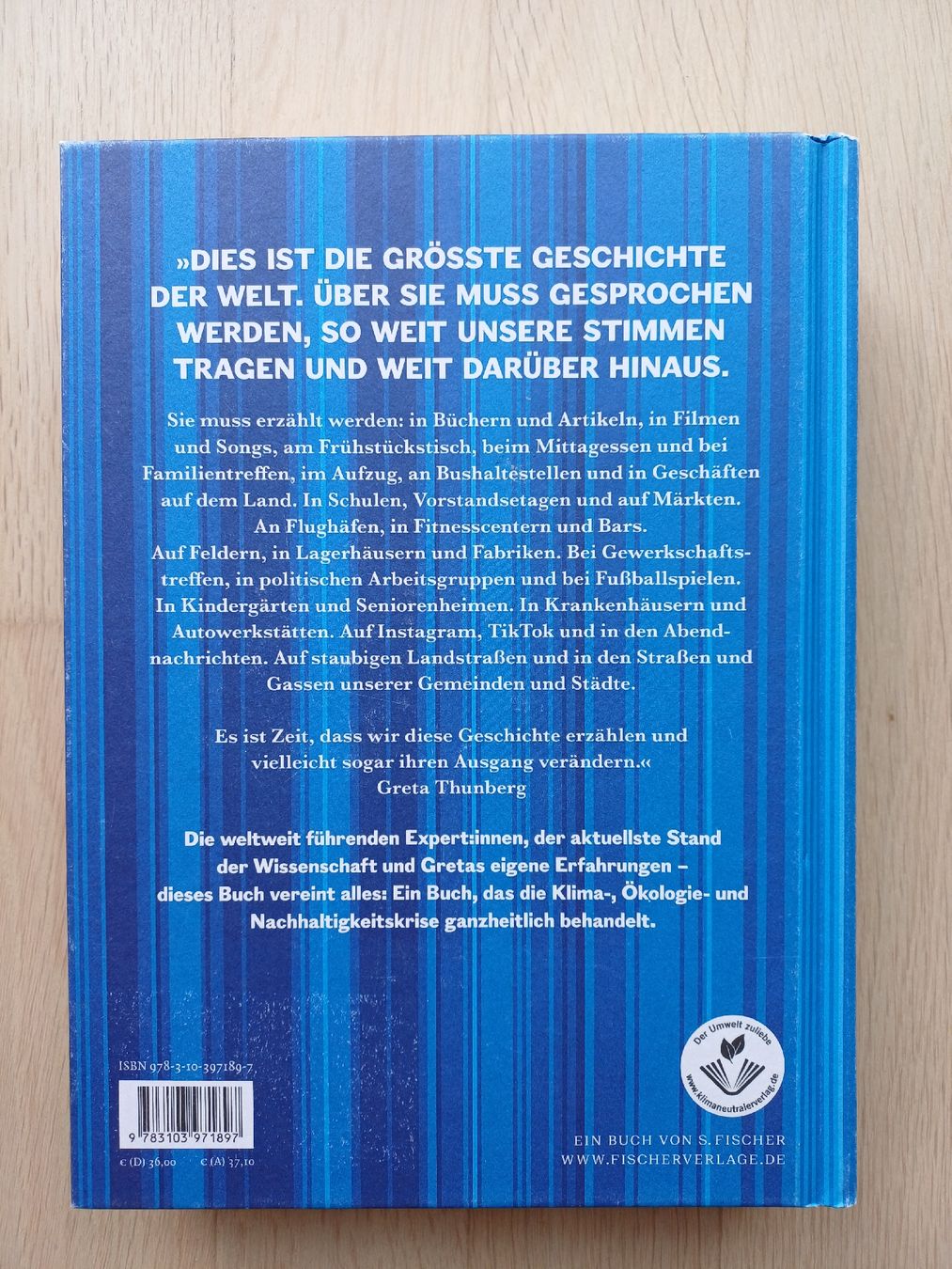 Libri: Das Klima Buch von Greta Thunberg – Nuovo (secondo la descrizione) da Riedern venduto da martigni_88 1