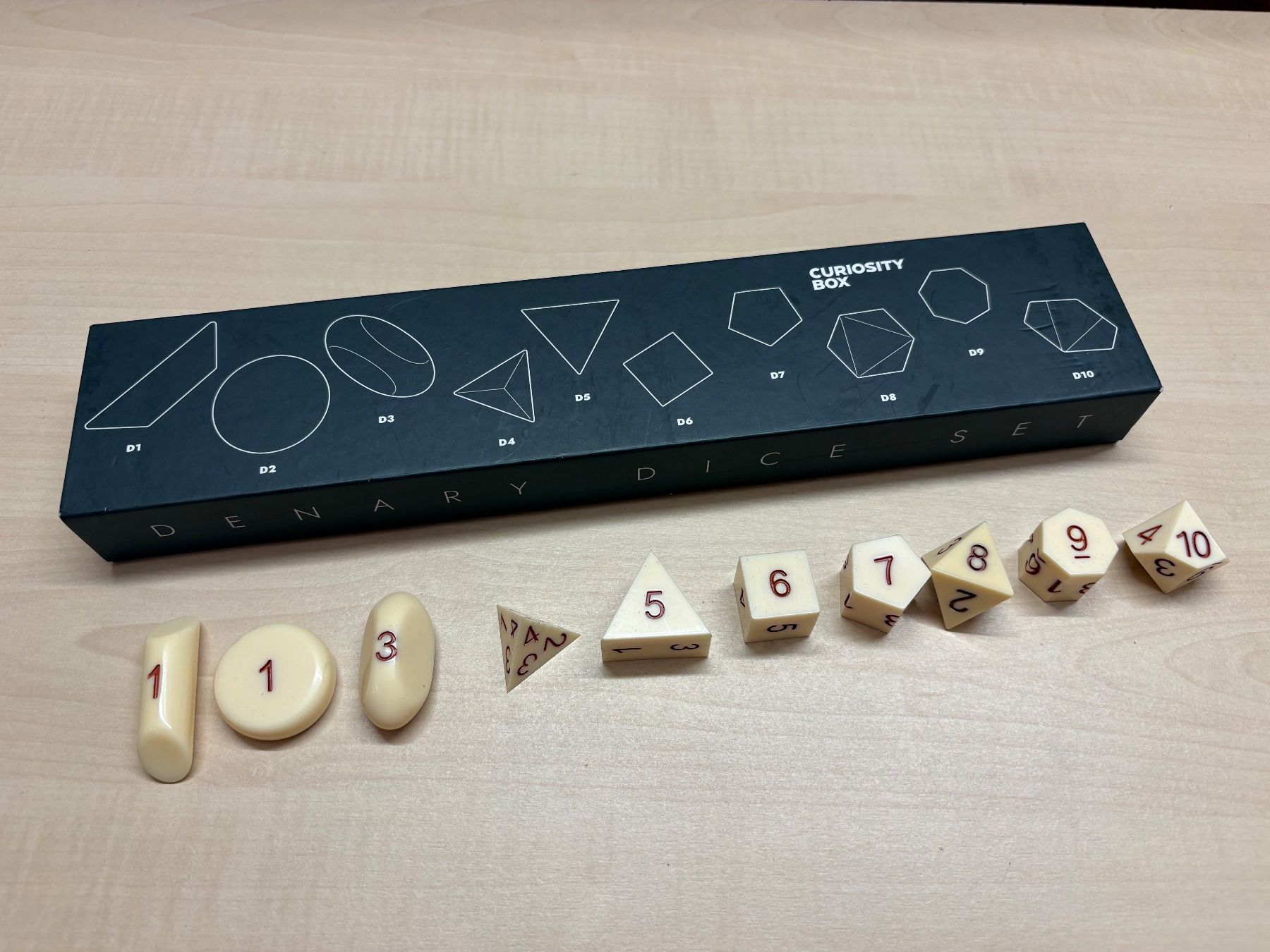 Giochi: THE CURIOSITY BOX The Denary Dice Set – Usato da Rümligen venduto da Sibill 3