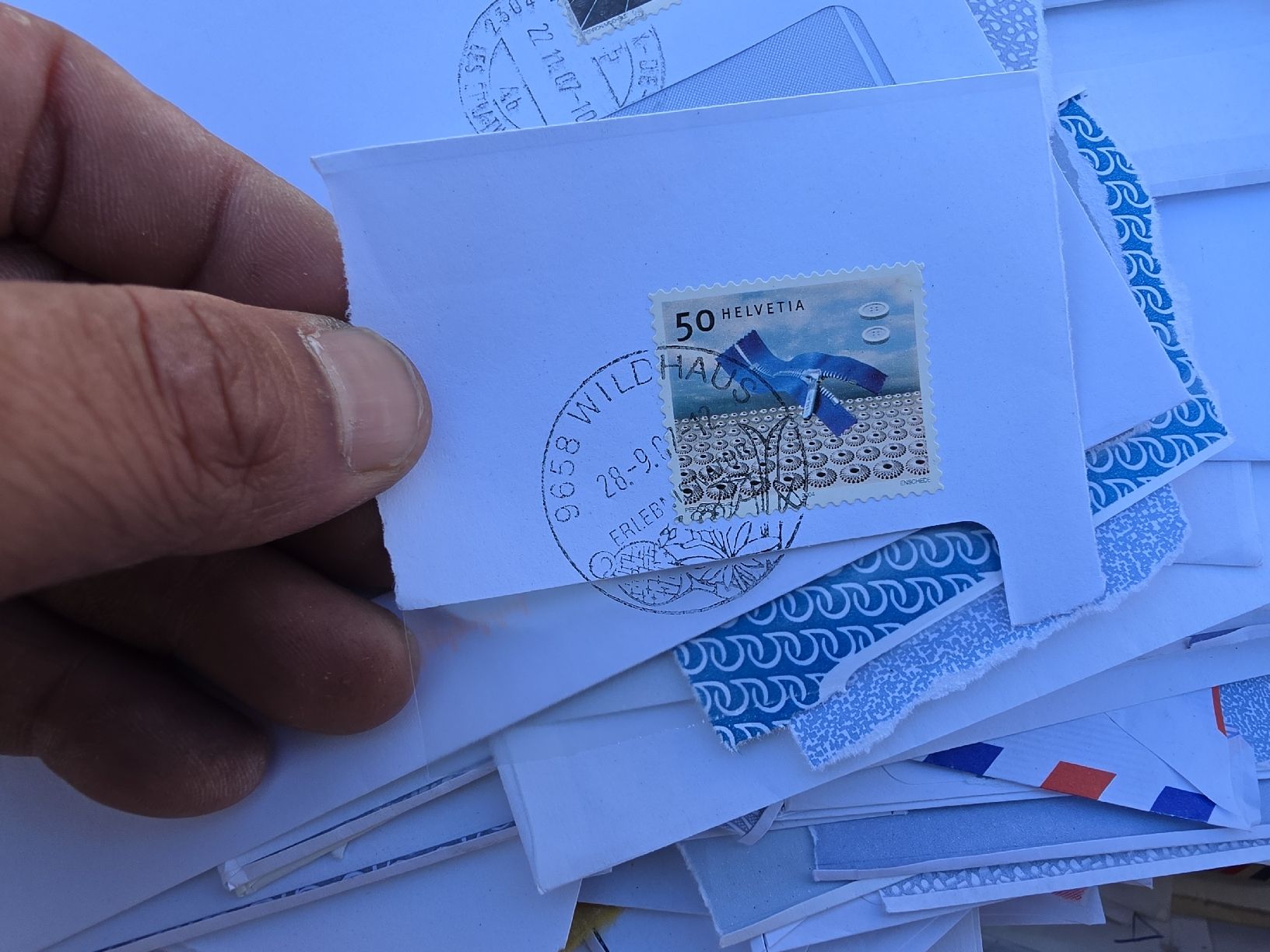 Alle Briefmarken: Briefumschlag Sammlung Postversand unfrankiert briefmarken  – Gebraucht aus Mettlen von elios0888 3