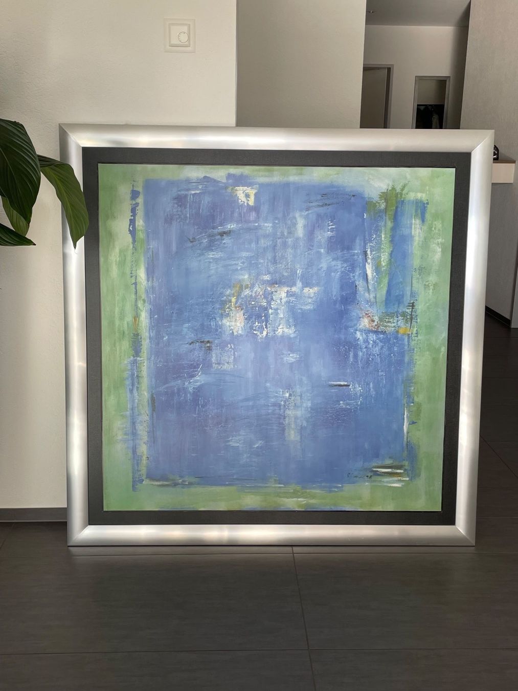 Poster & Bilder: Grosses abstraktes Bild, Alurahmen, modern – Gebraucht aus Derendingen von 7Angels