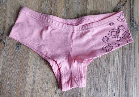 Neue Tarzan Girl Panty S, rosa mit Diamanten