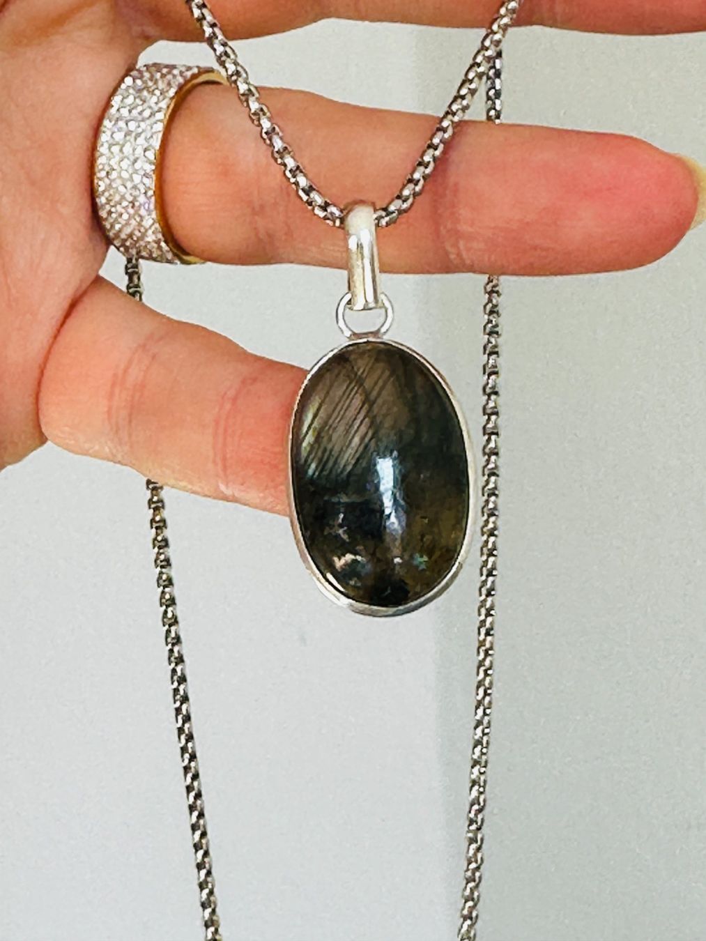 Catenine: Labradorite necklace – Nuovo e nell'imballaggio originale da Genève venduto da AGBERG 4
